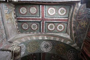 Decorated ceiling of Bet Maryam | Lalibela Northern Cluster | Ethiopia
