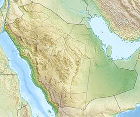 موقع كنيسة الجبيل على خريطة السعودية